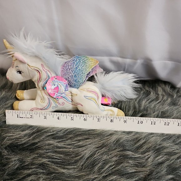 EINHORN PARADIES SKY Unicorn Plush Die Spiegelburg blue cotton candy hair rare - Picture 7 of 8